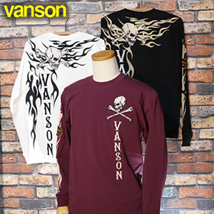 vanson ベンソンのロングスリーブ ブランド別,VANSON／バンソン,長袖Tシャツ | Motobluez Web